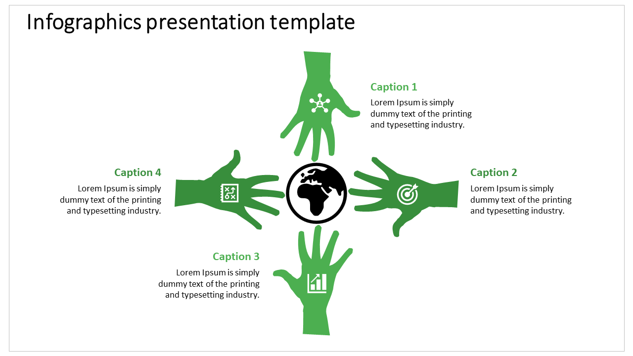 infographic presentation template-green